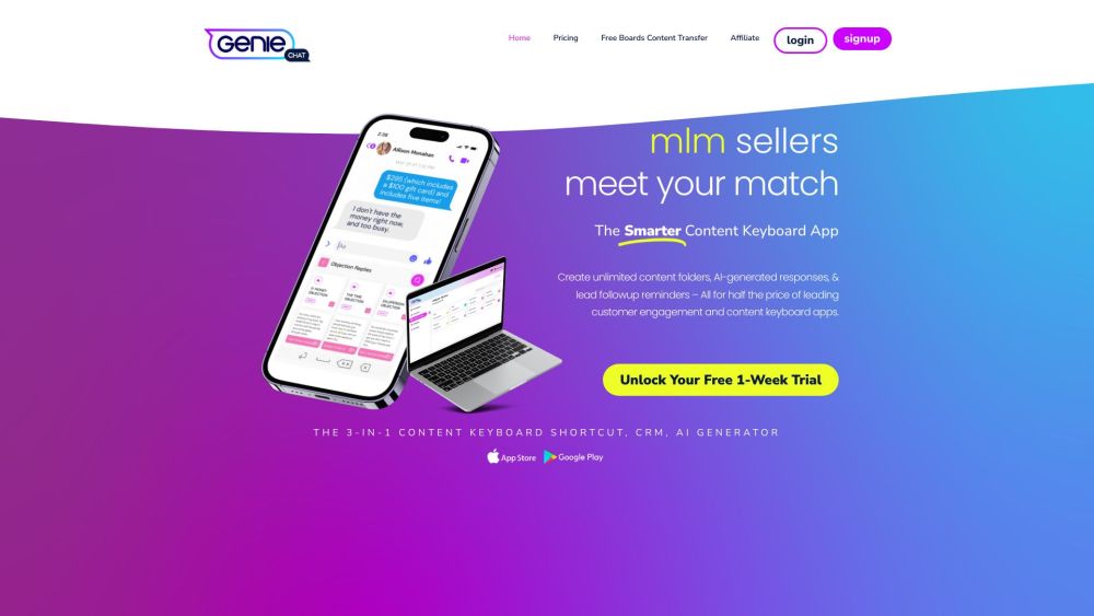Geniechat: AI Sales App for Follow-Ups, Team Collaboration, CMS & CRM