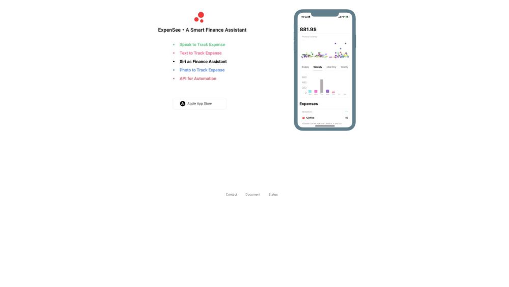 ExpenSee: Voice-Activated, Accurate Tracking, Secure iCloud Storage