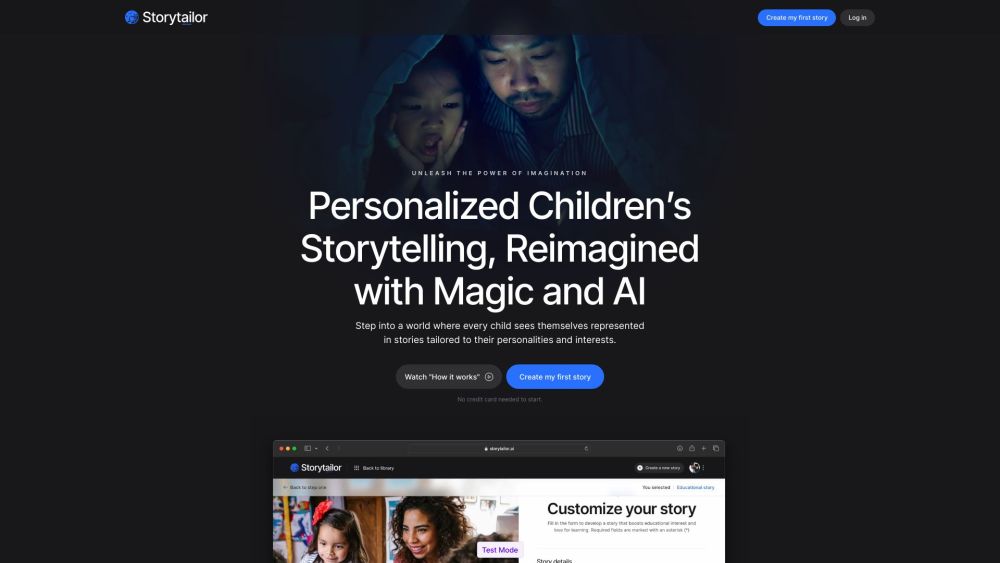 Storytailor: AI-Crafted, Personalized Kids' Tales Ages 3-8