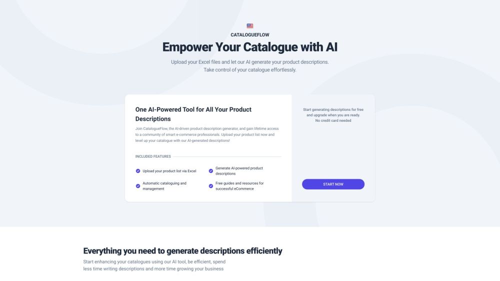 CatalogueFlow: AI-Powered Tool for E-commerce Product Descriptions