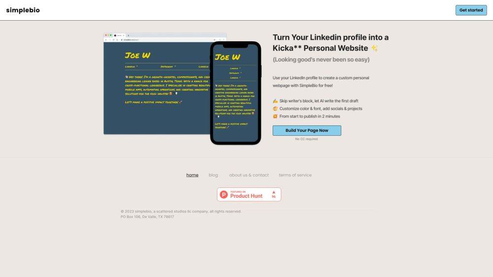 Simplebio: AI Content, Easy Design, Pro Page in 2 Minutes