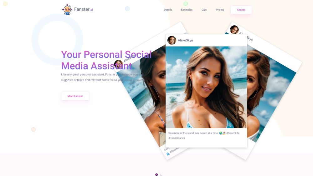 Fanster.ai : AI-Powered Posts for Enhanced Social Profiles