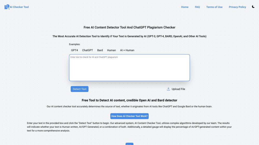 AI Content Detector & ChatGPT Plagiarism Checker: Free, Fast, Accurate