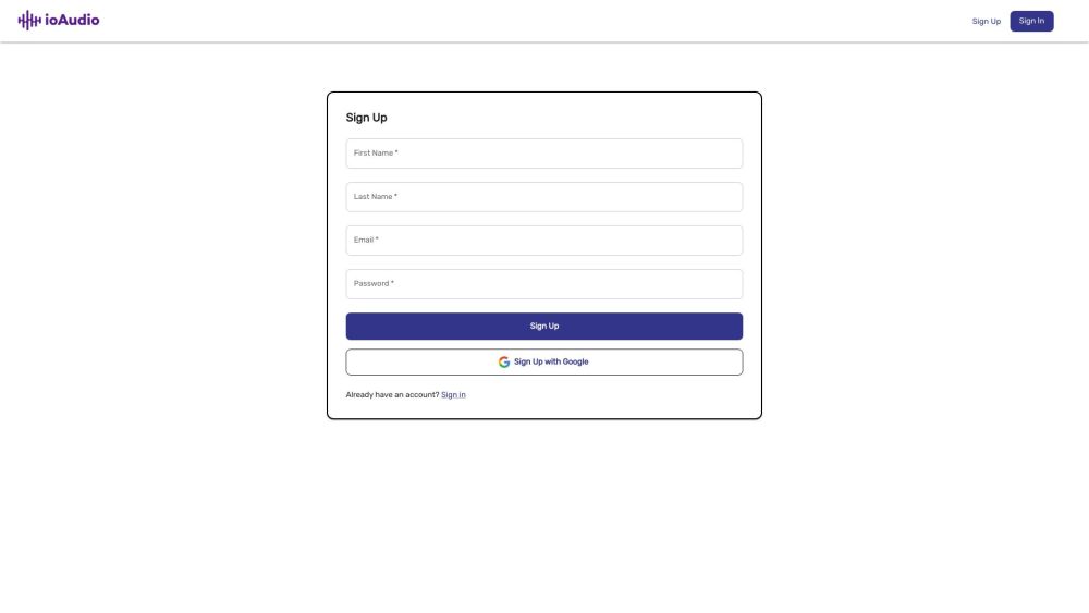 ioAudio: AI-Generated Audio Summaries from Text, Fast & Natural