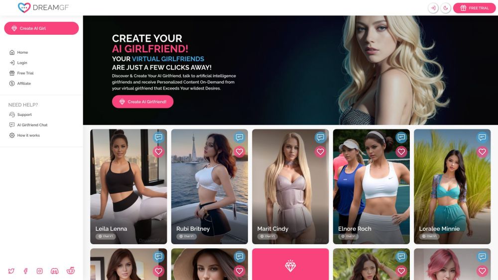 DreamGF.ai: Customize Looks, Personality & Traits in AI-Powered Virtual Girlfriend Platform for Connection & Companionship
