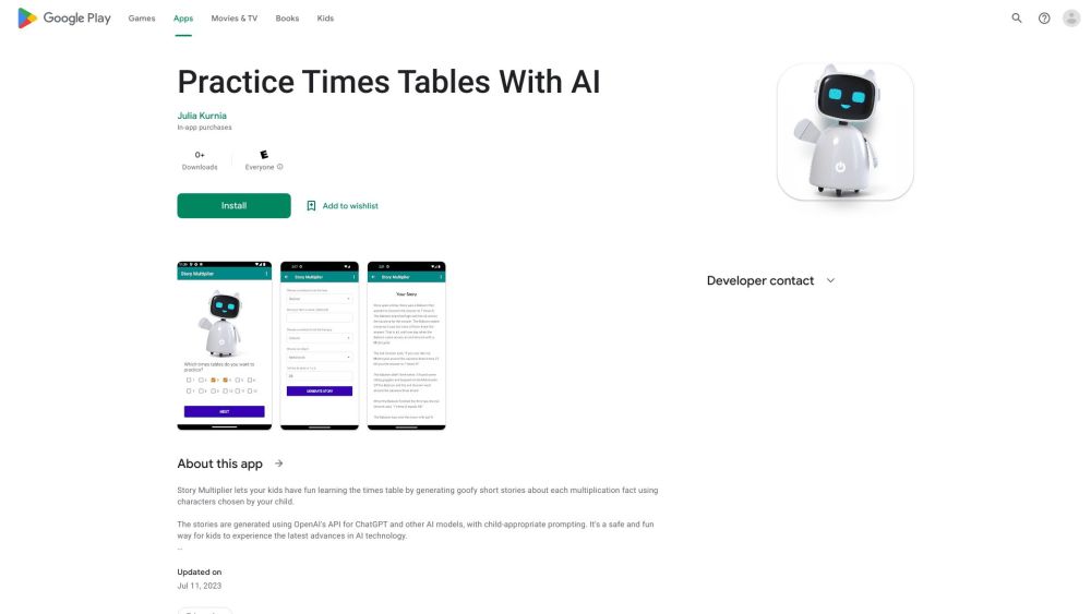 Times Table Story Generator: Fun, Interactive Learning for Kids : Turn Math into Laughter with Custom Silly Stories for Every Multiplication Fact!