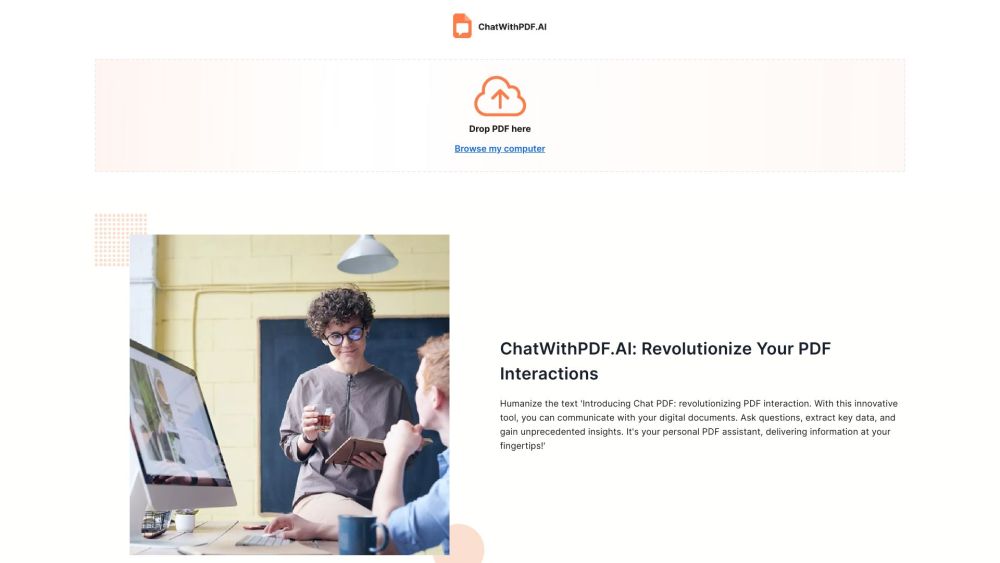 ChatwithPDF.AI : Free, Unlimited, No-Login PDF Chat Interaction