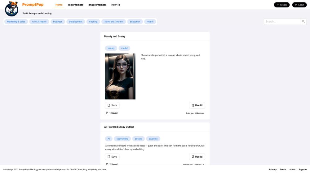 PromptPup: Inspiring Prompts for Essays, Blogs & Stories