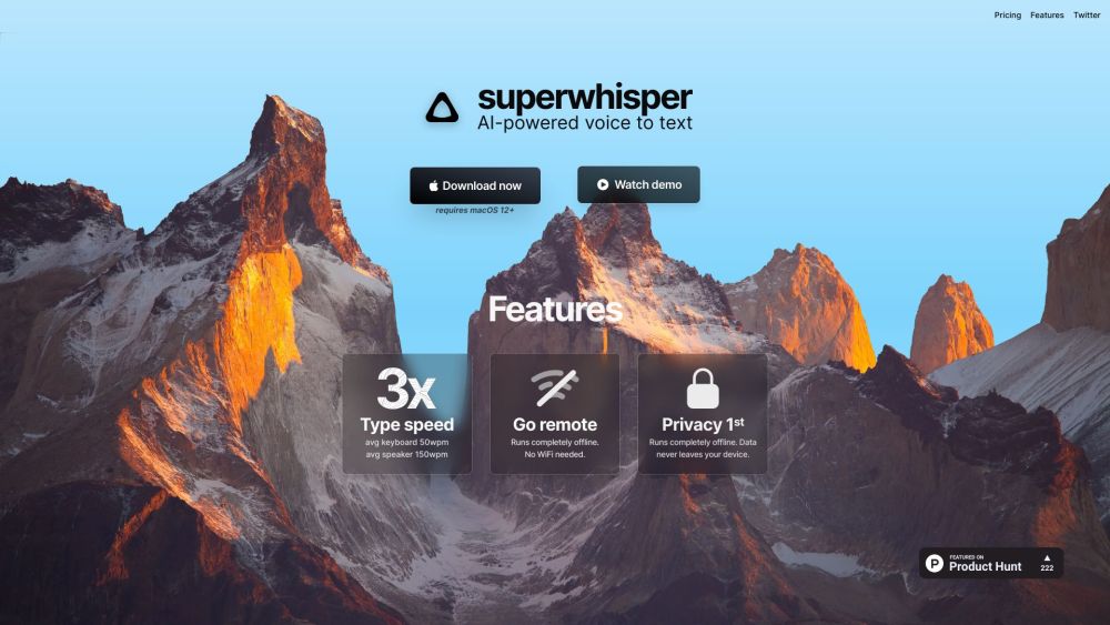 SuperWhisper: AI Voice-to-Text for macOS : Instant Accurate Dictation