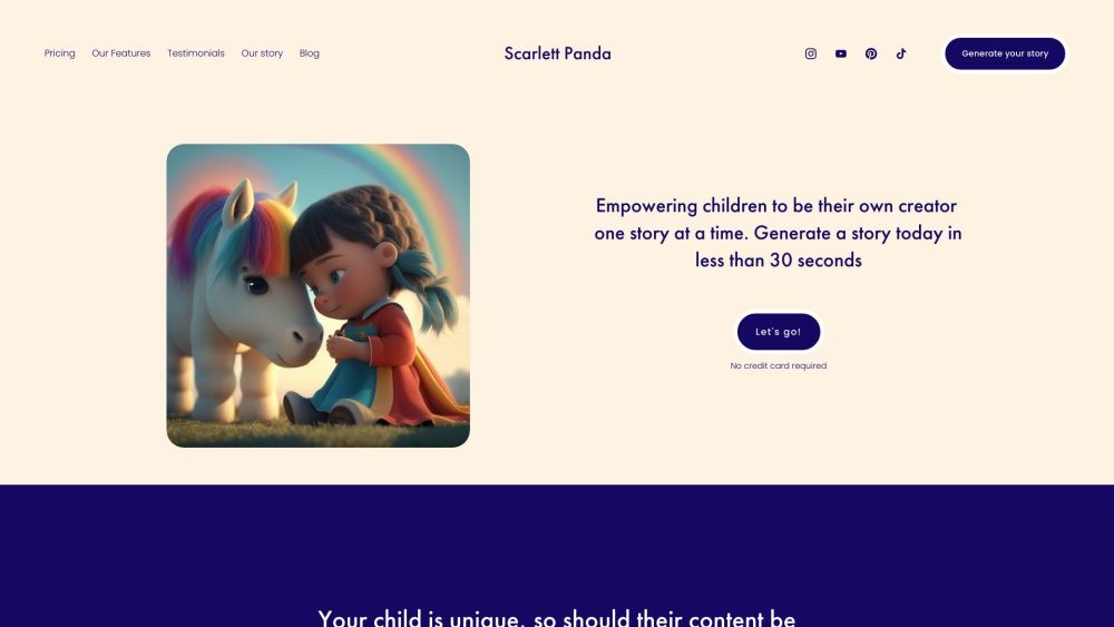 Scarlett Panda: Personalized Stories & Educational Adventures