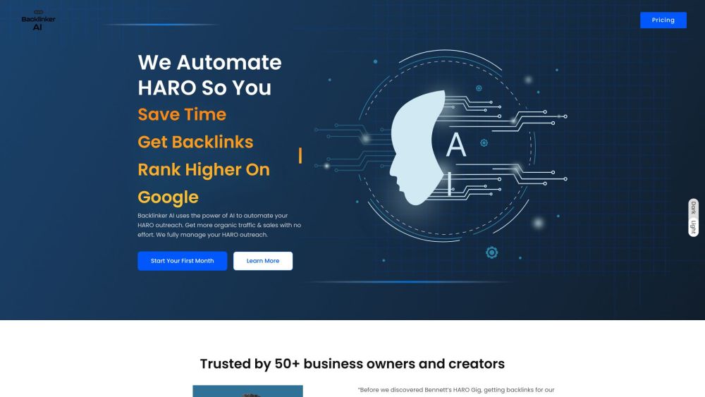 Backlinker AI: Automate HARO, Boost Traffic & Backlinks