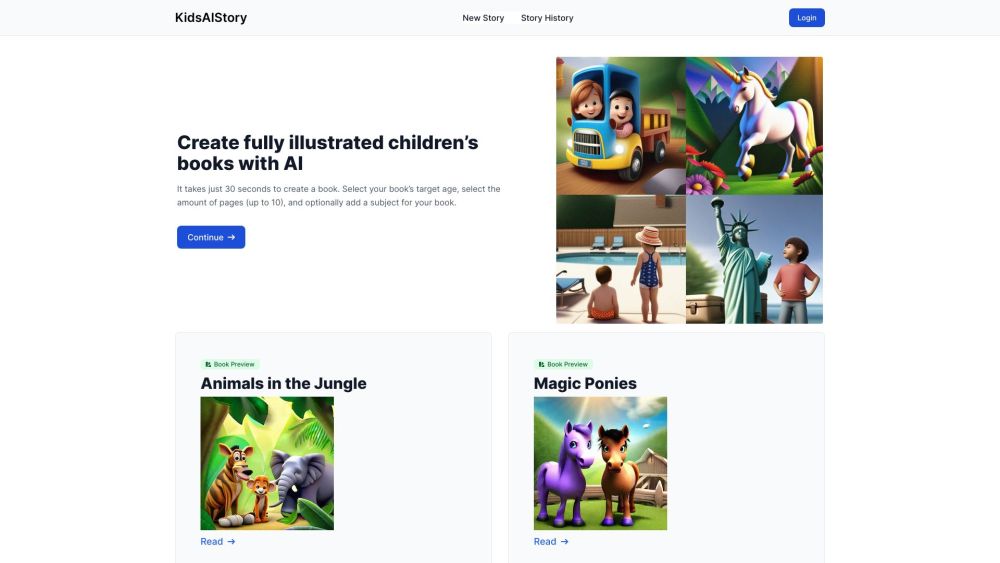 KidsAIStory: AI Stories & Illustrations, Unlock Imagination, Personalized Tales