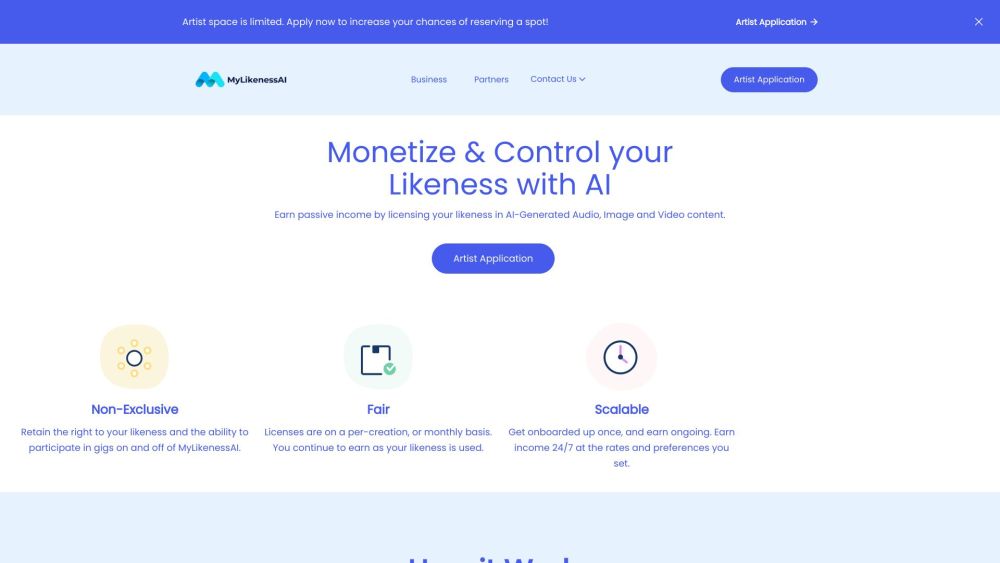 MyLikenessAI: Monetize & Control Artist Likeness in AI Content – License Audio, Image & Video Creations