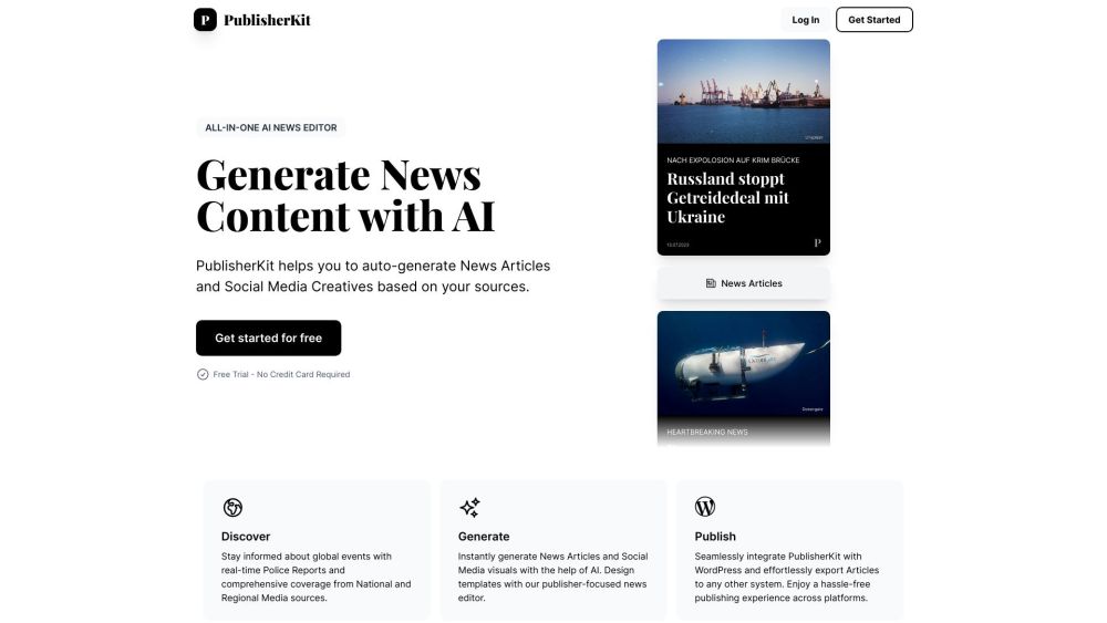 PublisherKit: AI News & Social Media Content Generator