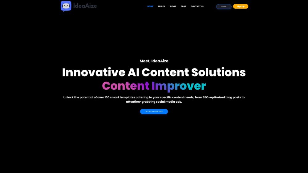 IdeaAize: AI-Generated Content, Beat Writer's Block, Boost Creativity