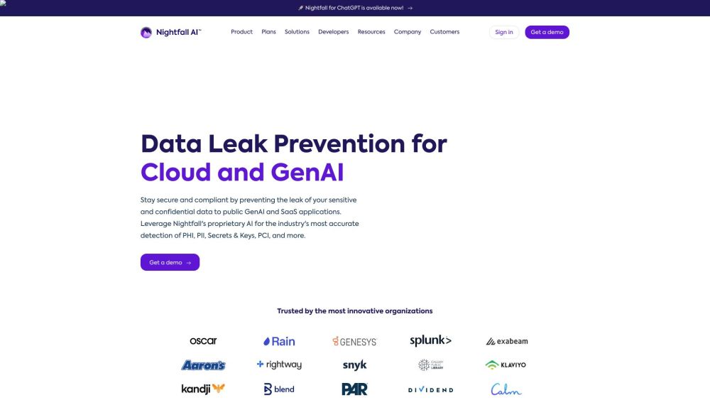 Nightfall AI: ML-Powered DLP for PII, PHI, PCI & Secrets