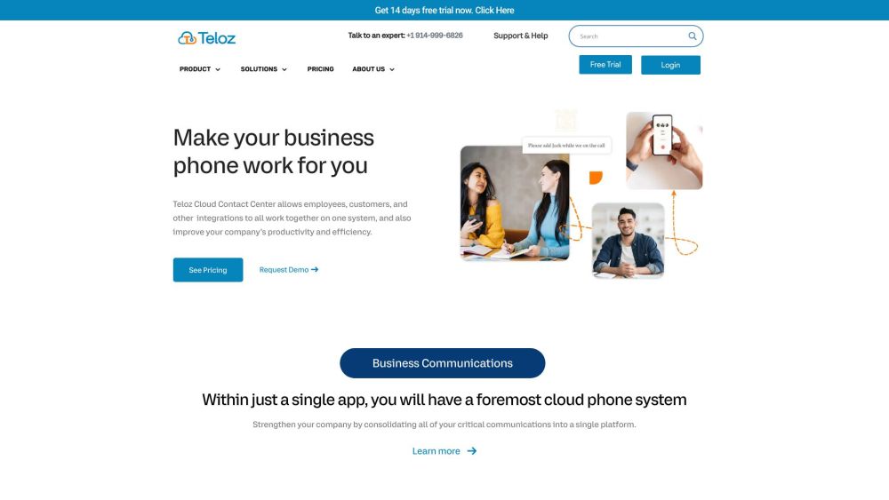Teloz: Premier Cloud Contact Center : Messaging, Video, Voice