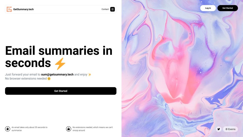 GetSummary.tech: Quick Email Summaries, No Extensions, Simplify Inbox