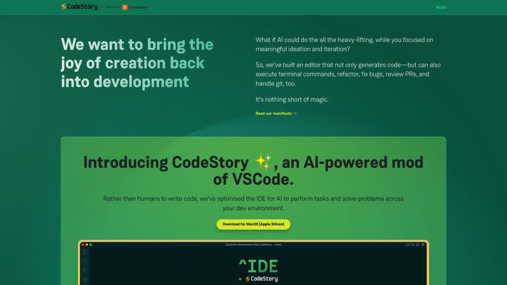CodeStory: AI-Generated Code, Refactor, Fix Bugs, Review PRs