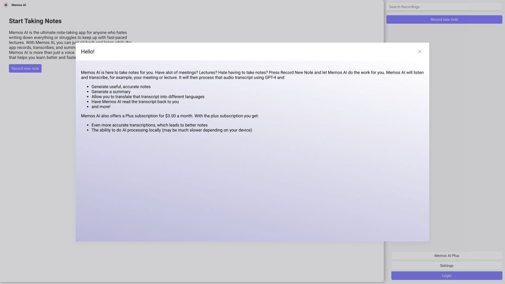 RecorderGO : AI Transcription, Accurate Notes, Any Device Access