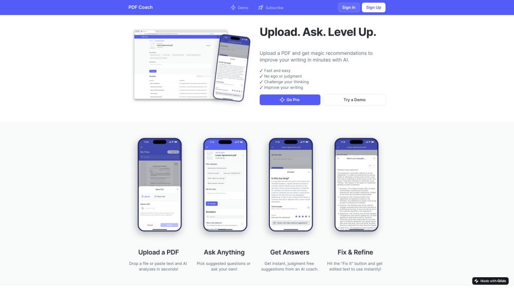 PDF Coach: AI-Driven Clarity, Productivity, & Creativity Boost