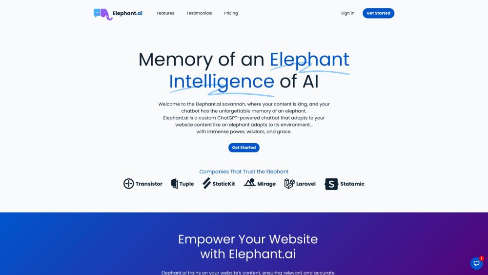 Elephant.ai: Smart Chatbot with ChatGPT for Personalized User Engagement