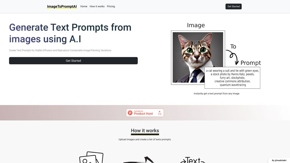 ImageToPromptAI: Turn Images into Creative Text Prompts Instantly