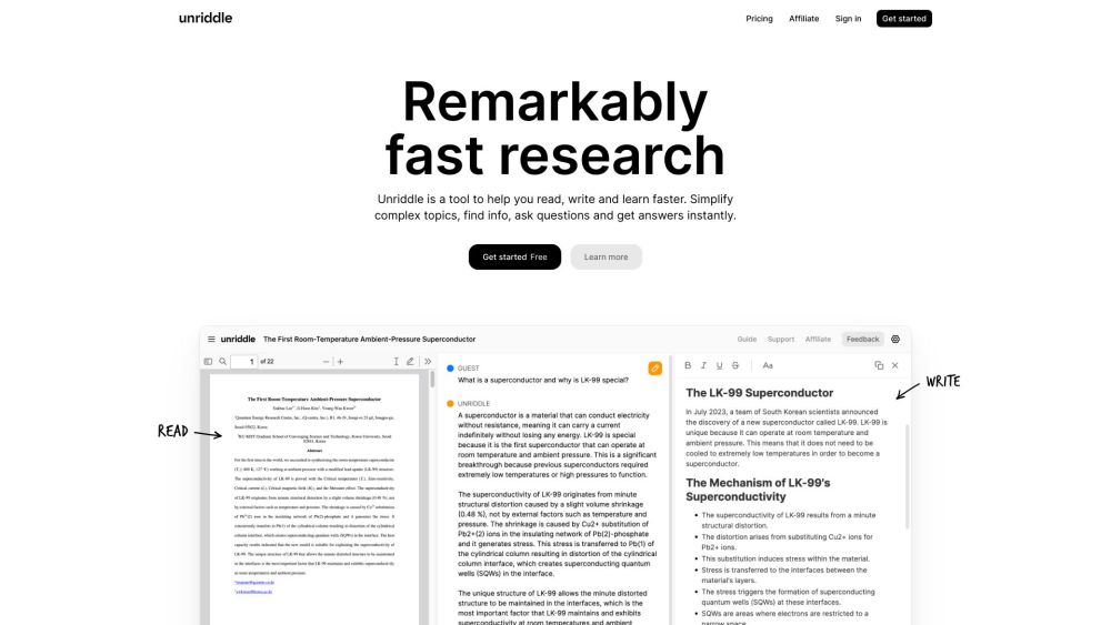 Unriddle: Simplify Docs, Boost Learning, Generate AI Assistants