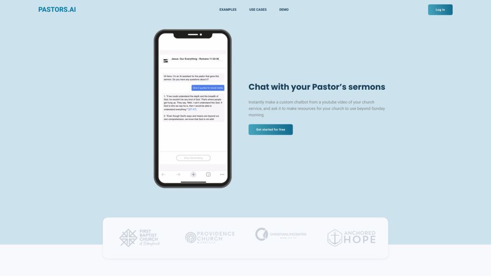 Pastors.AI: Turn Sermons Into Chatbots For Congregation Engagement