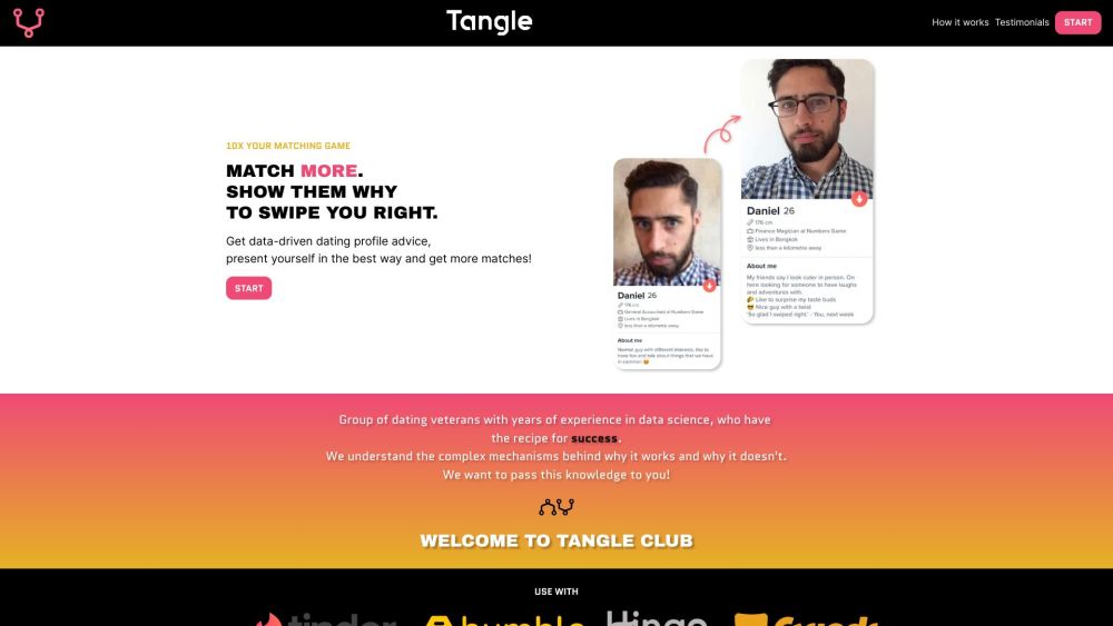 Tangle Club: Data-Driven Insights & Personalized Profile Advice