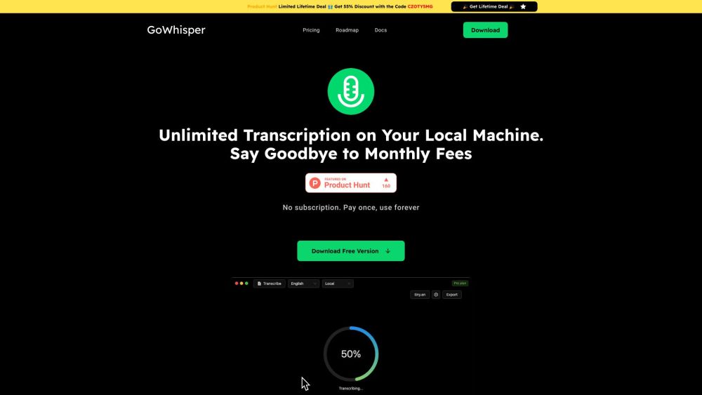 GoWhisper : Secure, Cross-Platform Audio Transcription For Privacy Pros