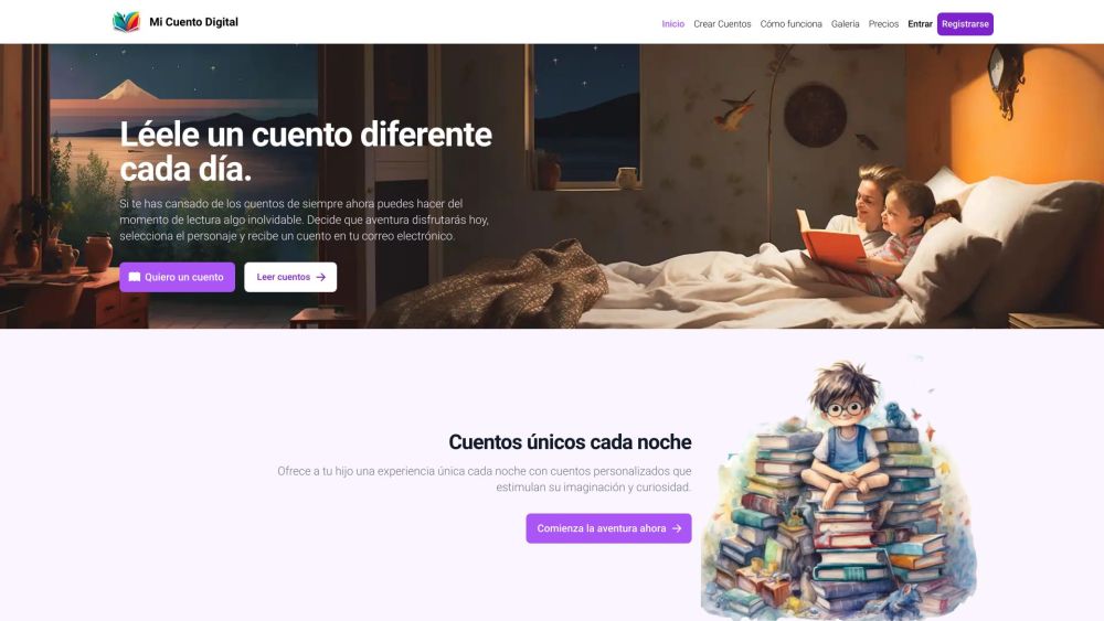 Mi Cuento Digital: AI Custom Kids Stories in Minutes