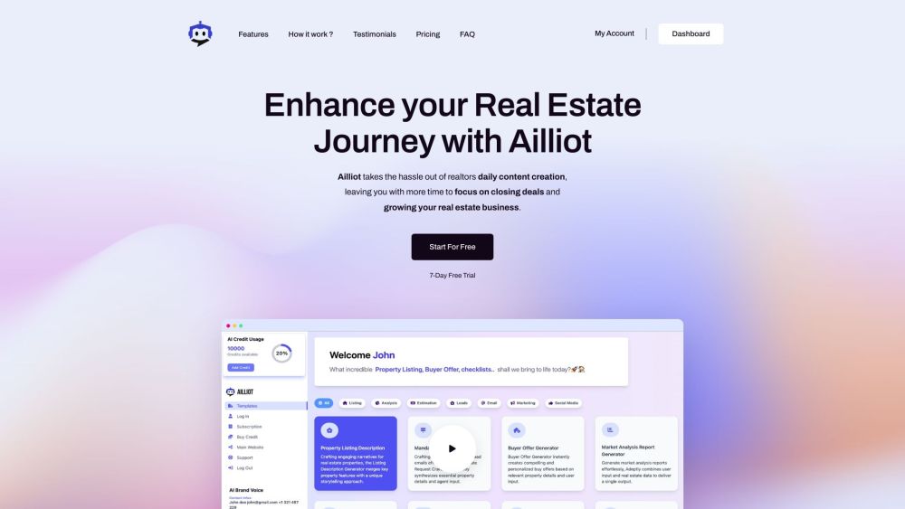 Ailliot Real Estate AI: Automate Listings, Boost Productivity
