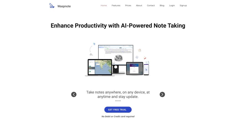 Waspnote: AI Notes, Voice Capture, Smart Summaries, Instant Search