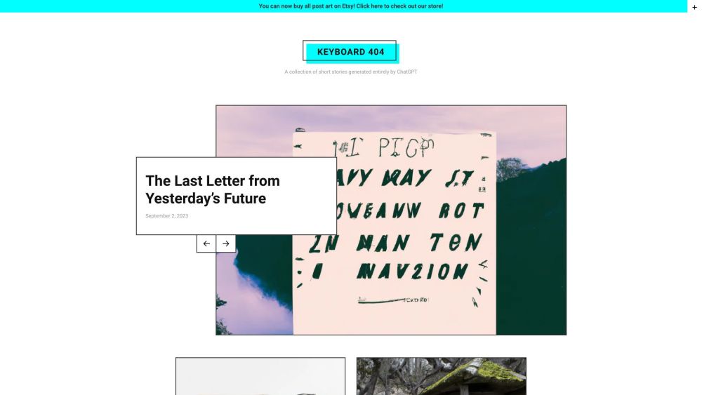 Keyboard 404 : AI-Crafted Tales, Vivid Narratives, Endless Emotions