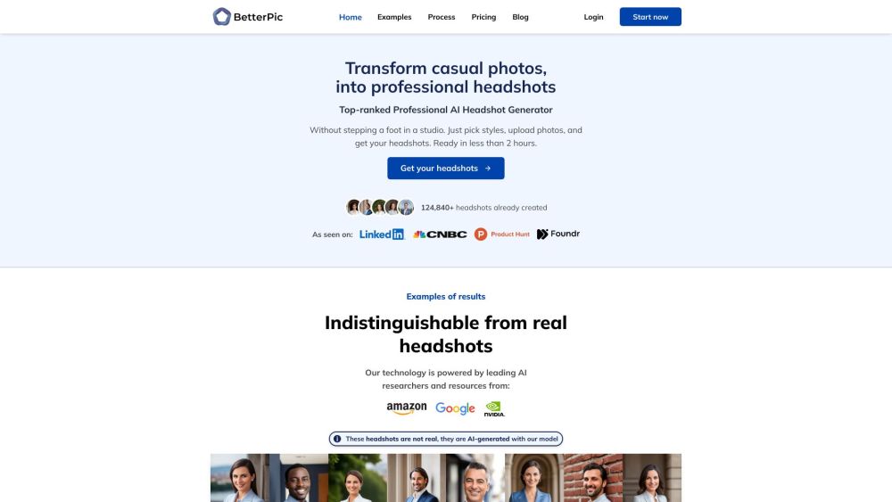 BetterPic AI Corporate Headshots: Professional Portraits for Online Presence
