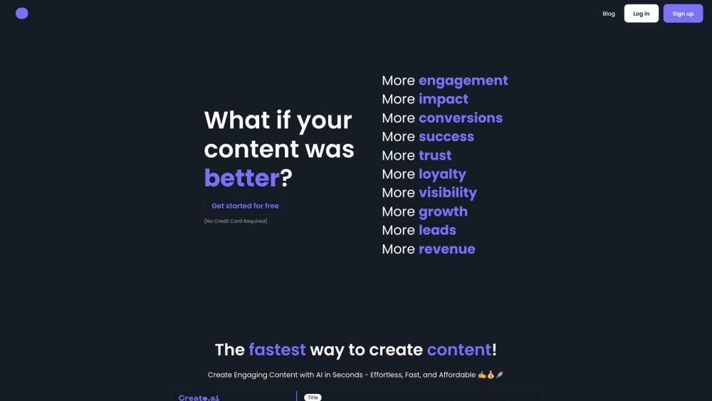 Creato.ai : AI-Powered Content Creation – Effortless & Smart