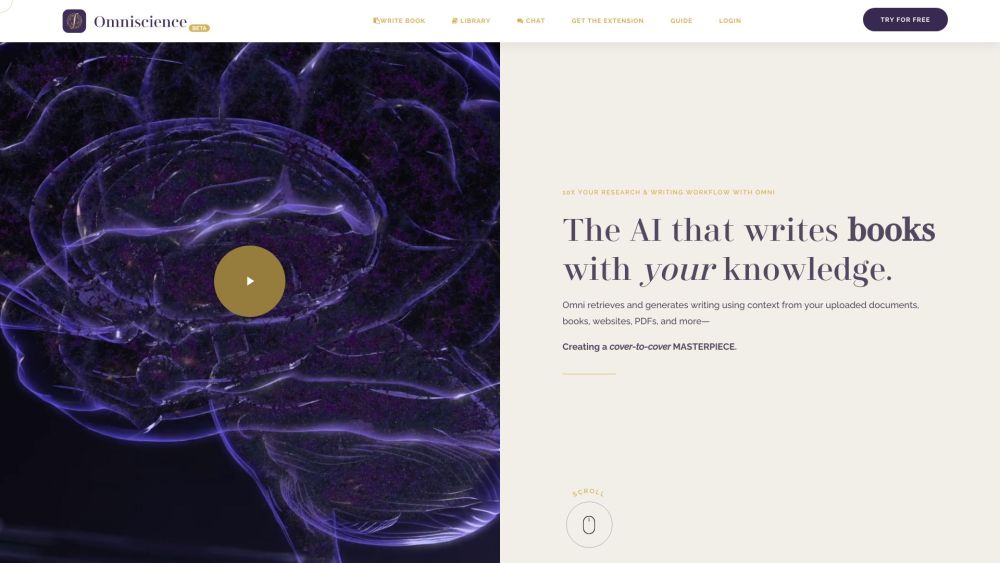 Omniscience: AI-Crafted Content, Boost Writing & Research Efficiency