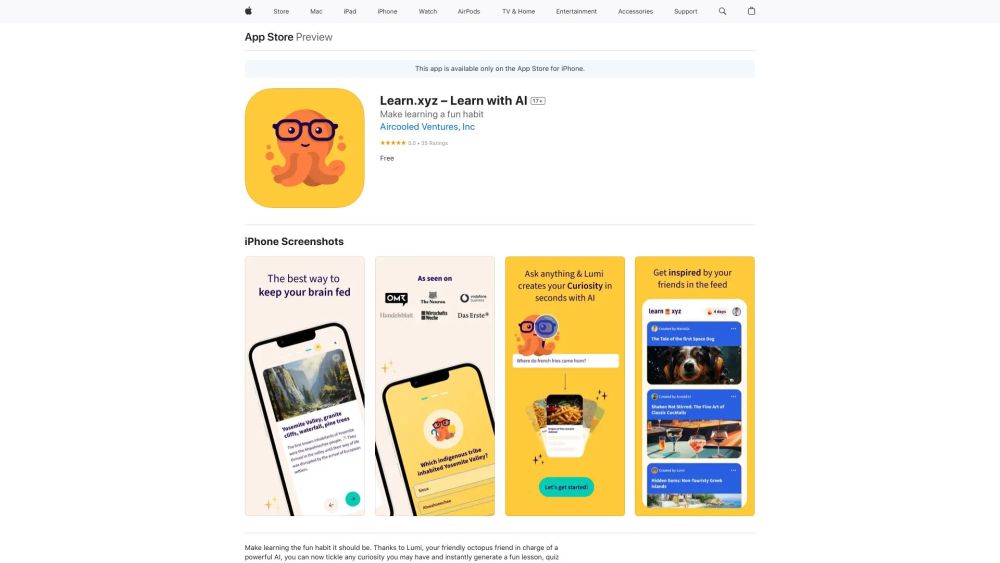 Lumi: Interactive Learning, Fun Quizzes, Friendly Octopus AI