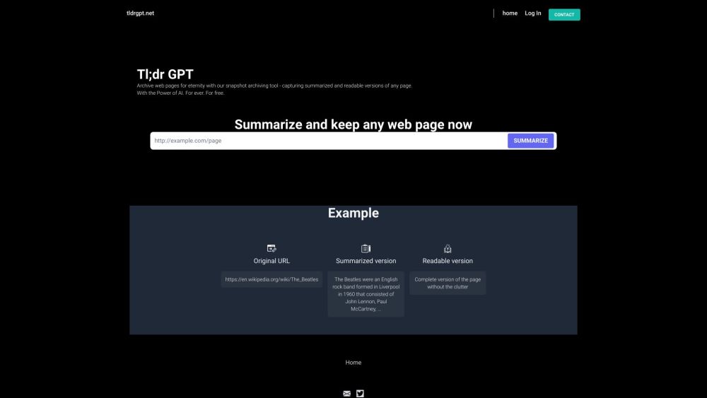 TldrGPT.net: Instant Summaries, Clean Articles, Save Time