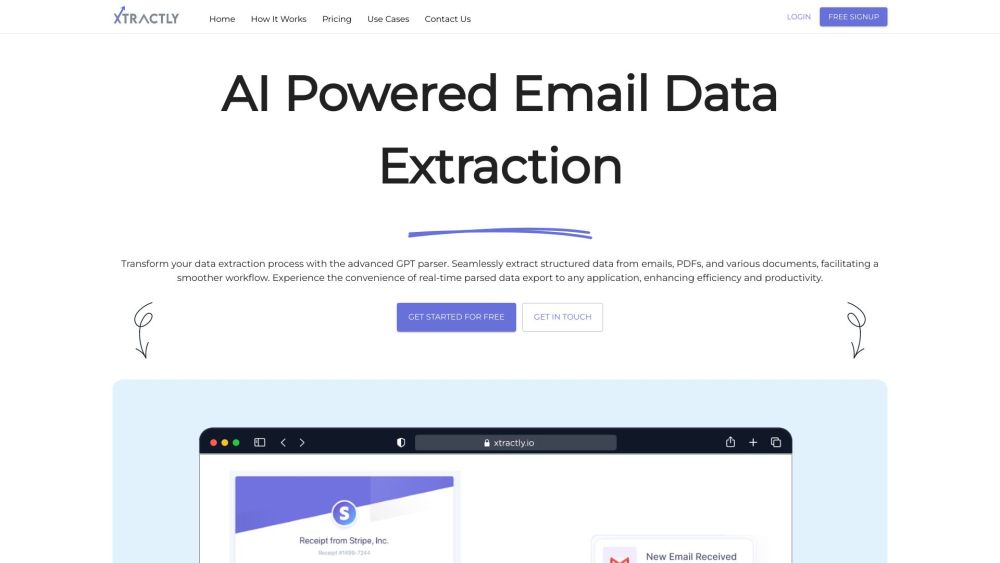 Xtractly: Advanced GPT Parser, Transform Emails, PDFs To Structured Data