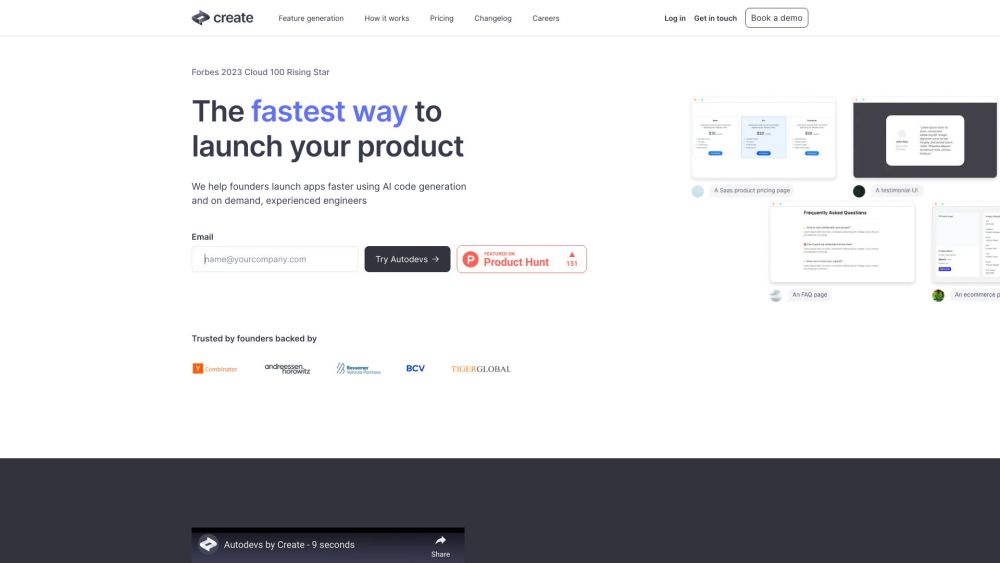 Create: AI-Powered Autodevs : Instant Prototypes & Dev Teams