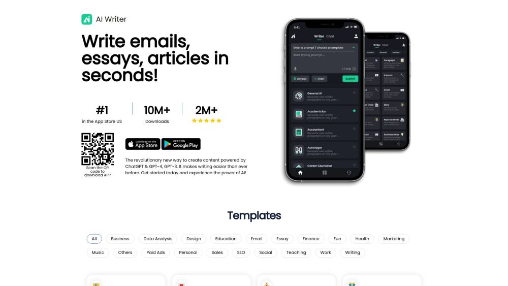 AI Writer: High-Quality Essays, Emails in Seconds