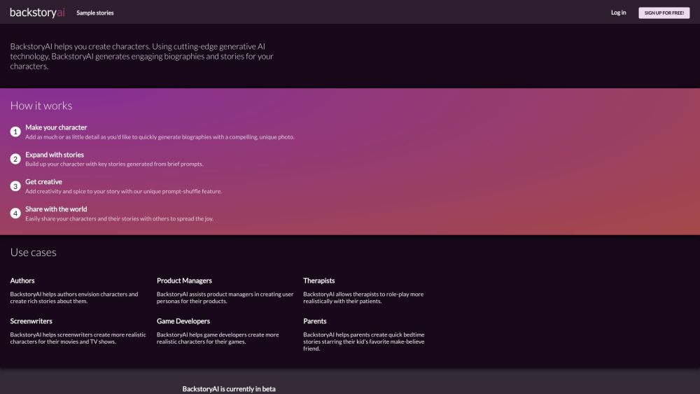 BackstoryAI: AI-Powered Biographies & Generative Tech
