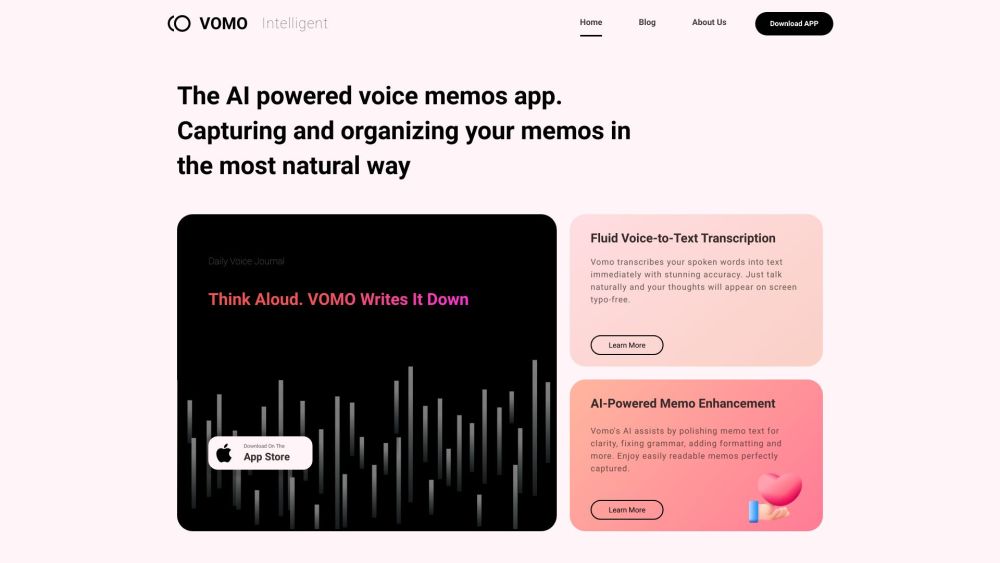 VOMO: AI Notes, Slides, Tables & Meeting Minutes by Voice