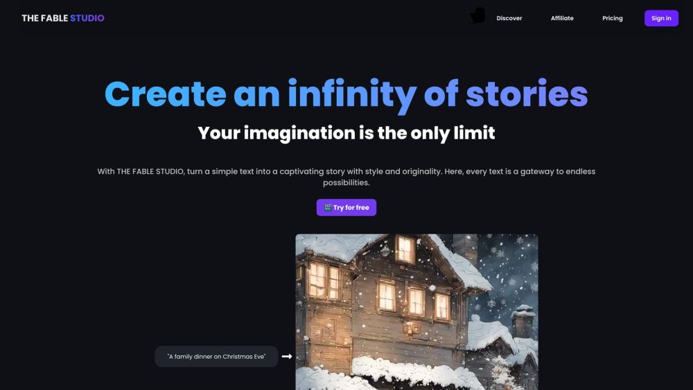 THE FABLE STUDIO: AI-Powered Animation, Voiceovers, Music, Effortless Storytelling