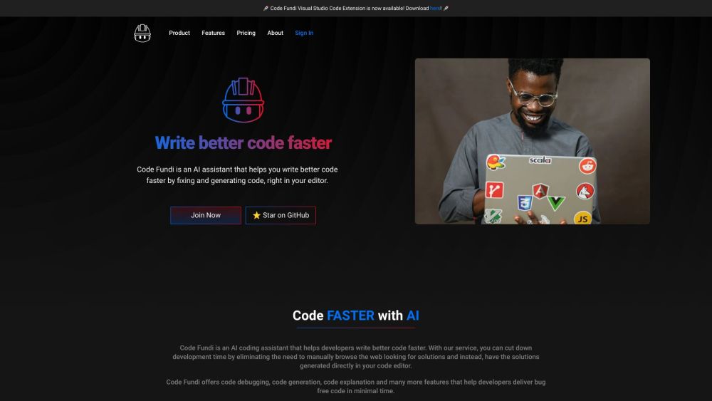 Code Fundi: AI Coding Assistant : Fast, Bug-Free Code with Smart Features