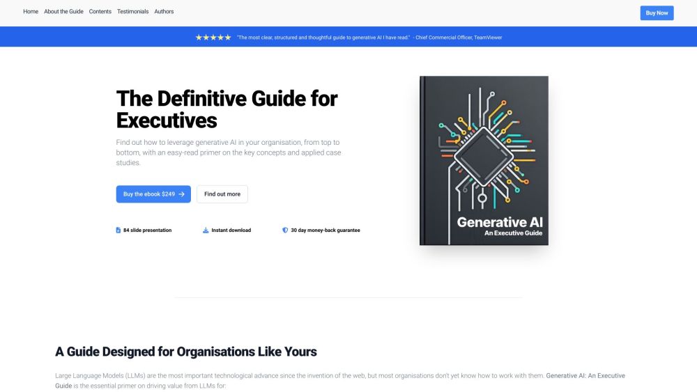 Generative AI Guide: Definitive Primer & LLM Application : Actionable Insights, Case Studies, Strategies for Leaders