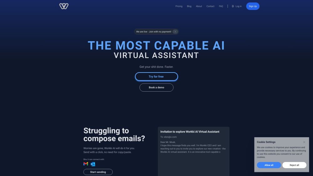 Workki AI : Task Management, Meeting Scheduling, Email Writing