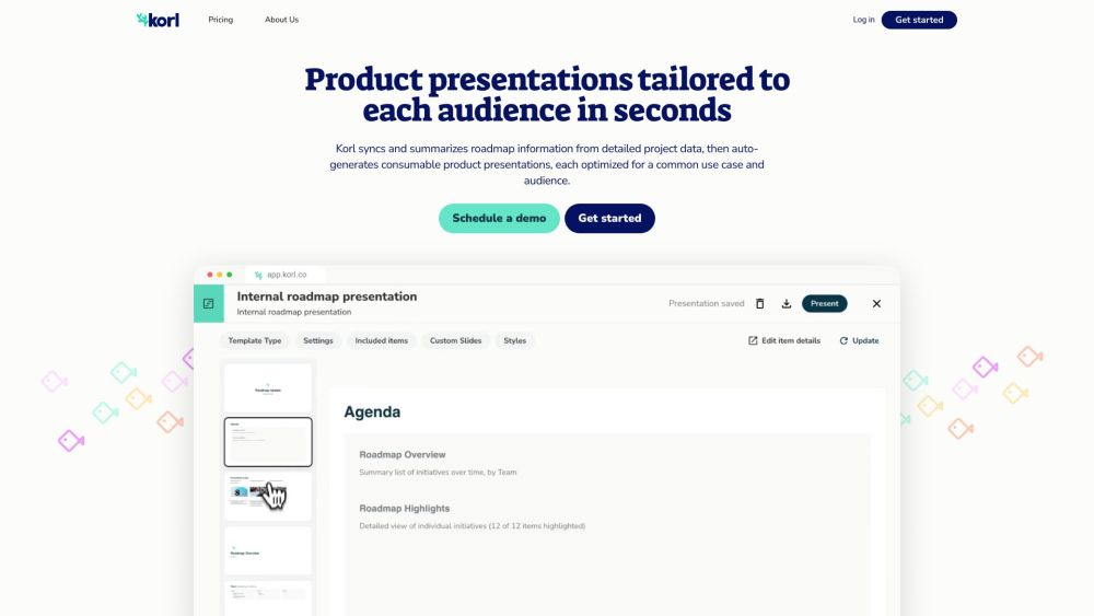 Korl: Syncs & Summarizes Roadmap Data, Auto-Gerates Presentations